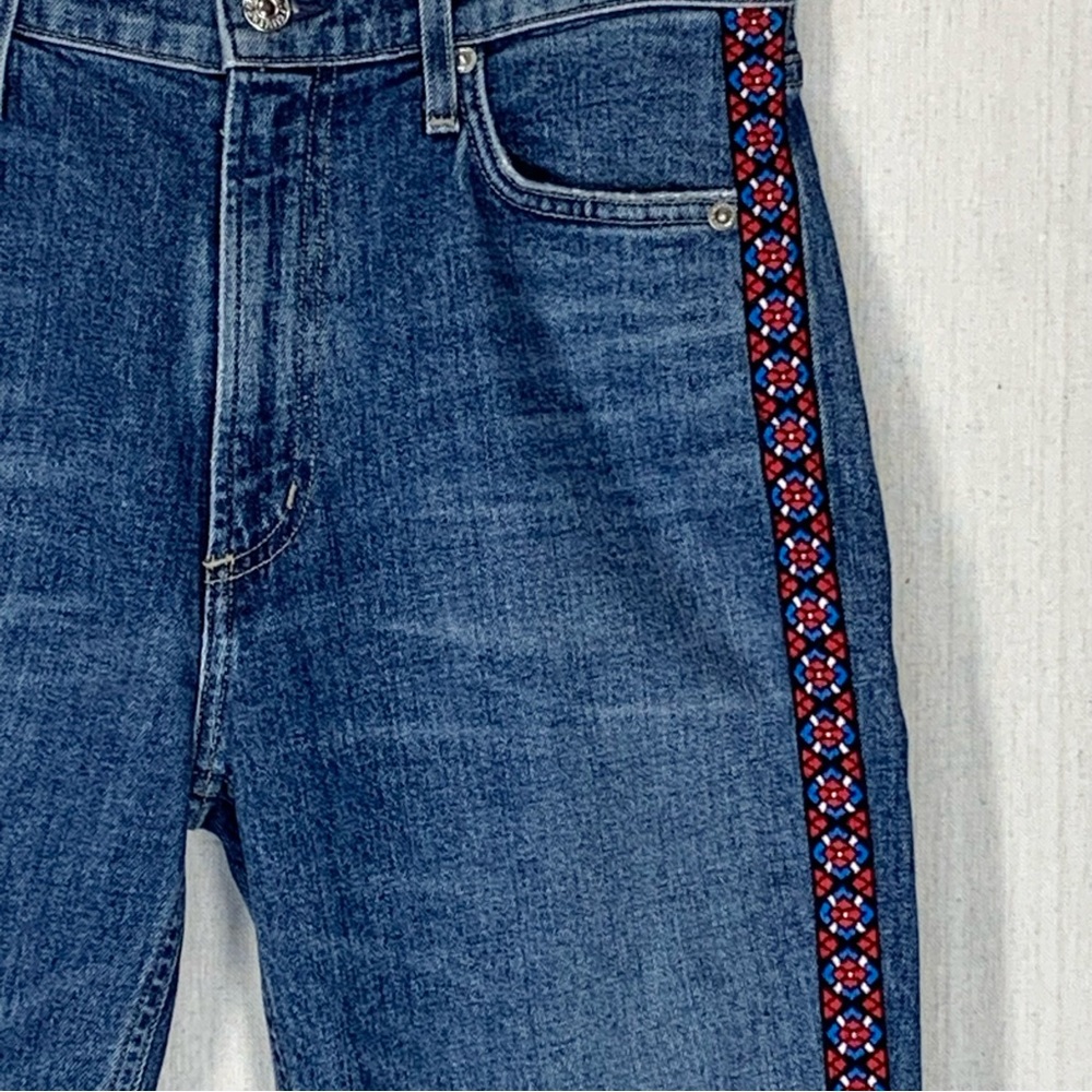 Citizens‎ of Humanity~Women’s Tangier Embroidered Demy Cropped Flare Jeans~Sz 27 - Picture 4 of 16